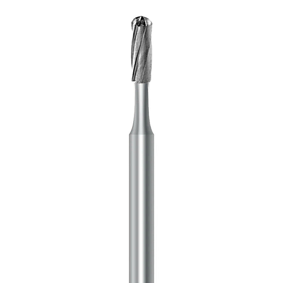 HP carbide round-end cylinder bur C.21R.018.HP: plain cut, diameter 1.8 mm - Frank Dental