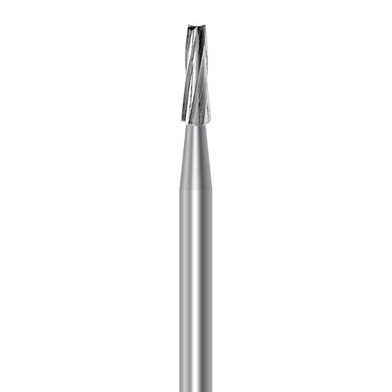 HP carbide flat-end taper bur C.23.018.HP: plain cut, diameter 1.8 mm - Frank Dental