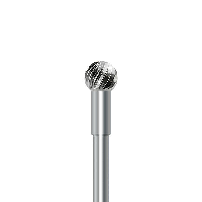 HP carbide cutter C.71E.104.050 for PMMA denture acrylics and dental plaster: round, diameter 5.0 mm - Frank Dental