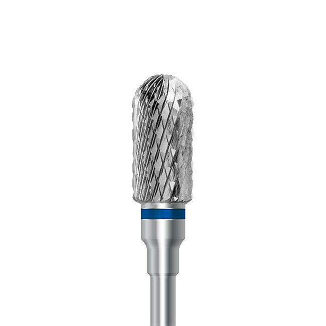 HP carbide cutter C.72K.104.060: round-end cylinder, medium cross-cut, diameter 6.0 mm - Frank Dental