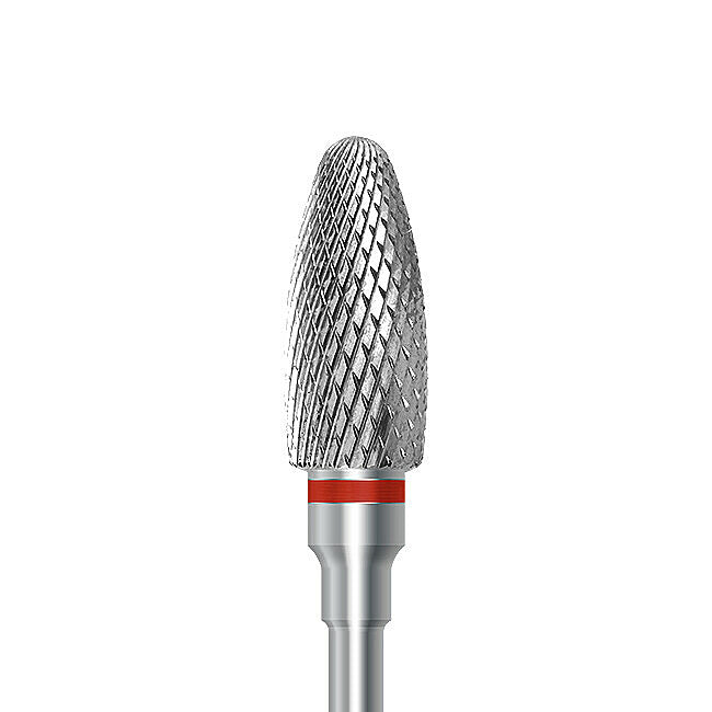 HP carbide cutter C.251KF.104.060: bullet, fine cross-cut, diameter 6.0 mm - Frank Dental