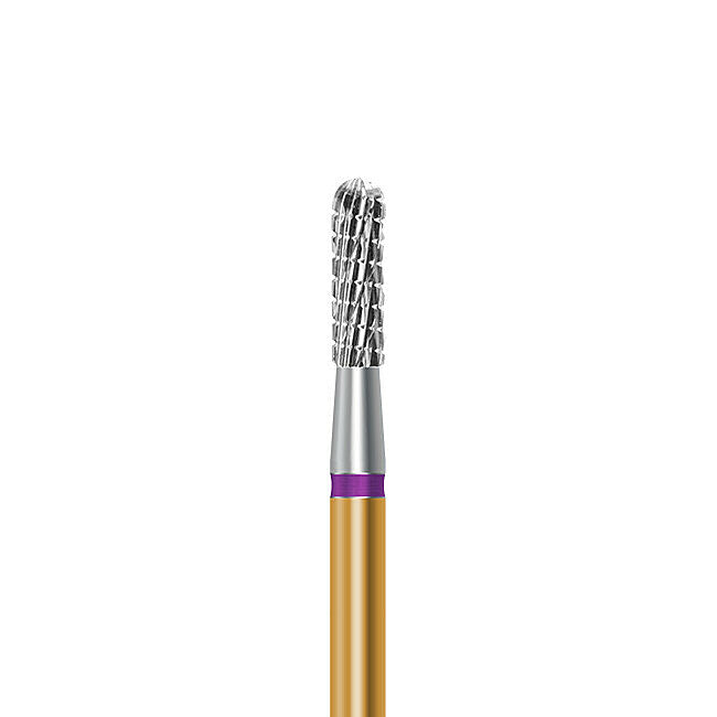 HP carbide cutter C.129KFQK.104.023 for veneering materials: round-end cylinder, diameter 2.3 mm - Frank Dental