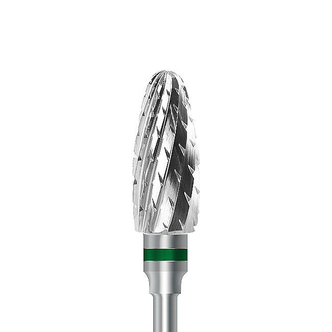 HP carbide cutter C.251KG.104.060 for dry plaster and hard denture acrylics: bullet, diameter 6.0 mm - Frank Dental