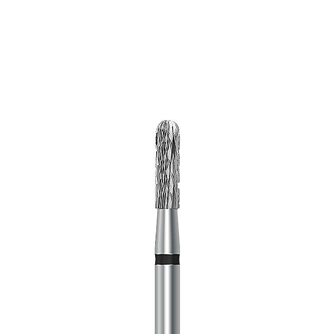 HP carbide cutter C.129KT.104.023 for titanium and hard metal alloys: round-end cylinder, diameter 2.3 mm - Frank Dental
