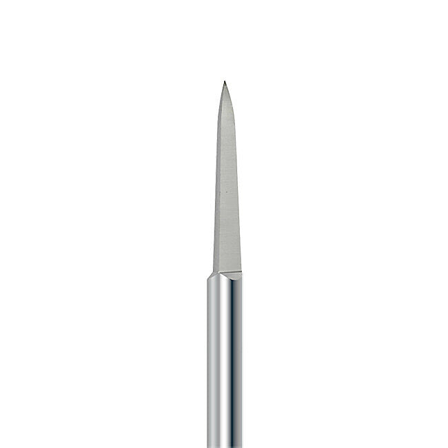 HP carbide cutter C.219.104.023 for thermoplastics, splints and wax: 3-sided triangular point, diameter 2.3 mm - Frank Dental