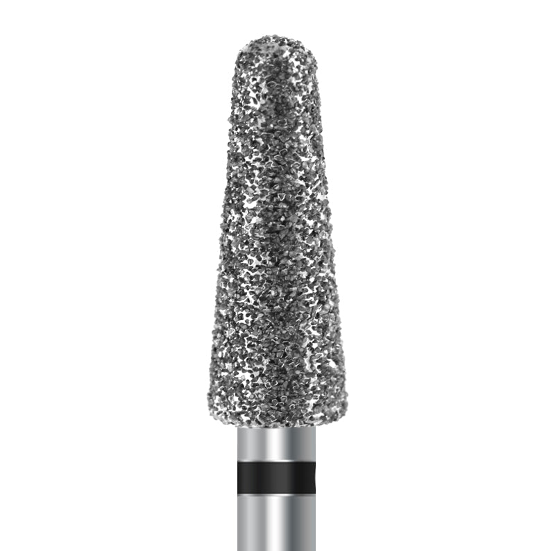 Diamond bur for handpiece D.856.040.SG.HP: taper round shape with extra coarse grit, diameter 4.0 mm - Frank Dental, Germany