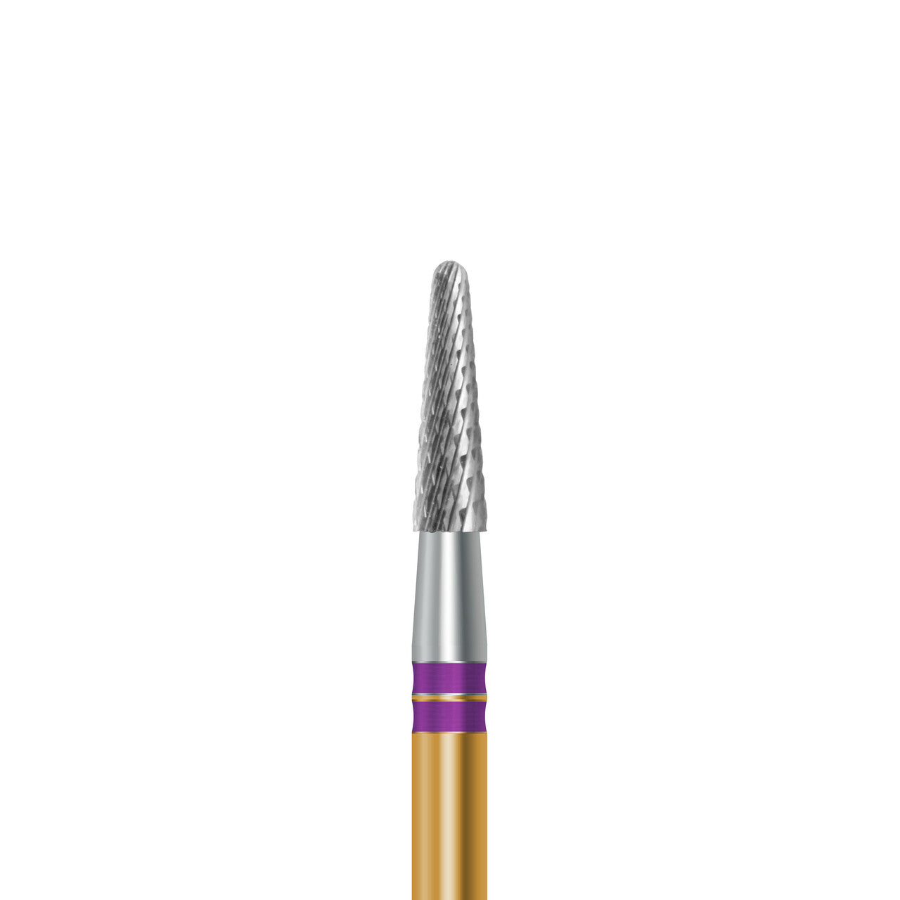 HP carbide cutter C.138NEM.104.023 for base metals and titanium: round-end taper, 2.3 mm diameter - Frank Dental