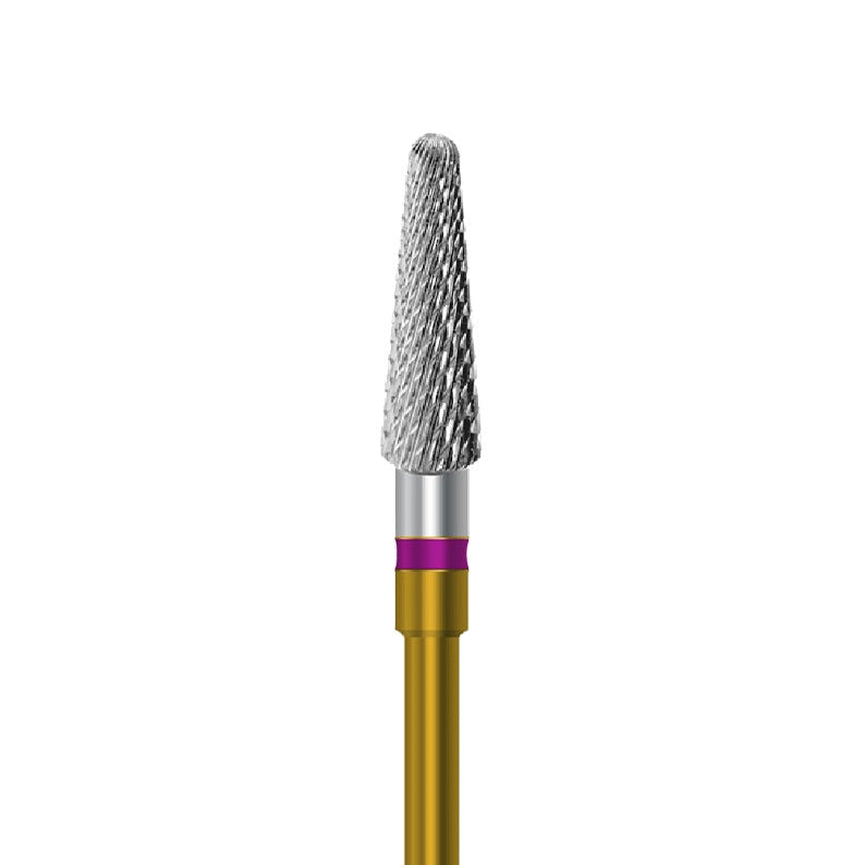 HP carbide cutter C.79KFQK.104.040 for veneering materials: round-end taper, 4.0 mm diameter - Frank Dental