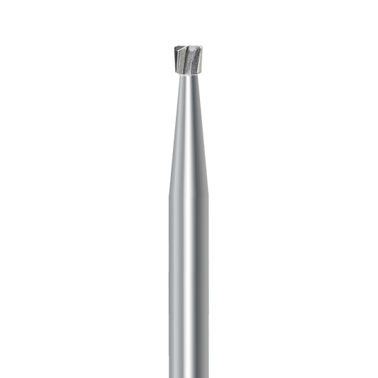 HP carbide inverted cone bur C.2.016.HP: plain cut, 1.6 mm diameter - Frank Dental