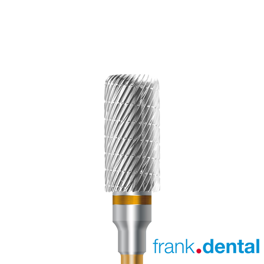 HP carbide cutter C.72KFQM.104.060 for palladium and dental alloys: round-end cylinder, 6.0 mm diameter - Frank Dental