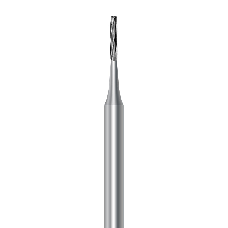 HP carbide flat-end long cylinder bur C.21L.009.HP: plain cut, diameter 0.9 mm - Frank Dental