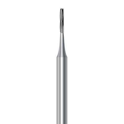 HP carbide flat-end long cylinder bur C.21L.009.HP: plain cut, diameter 0.9 mm - Frank Dental