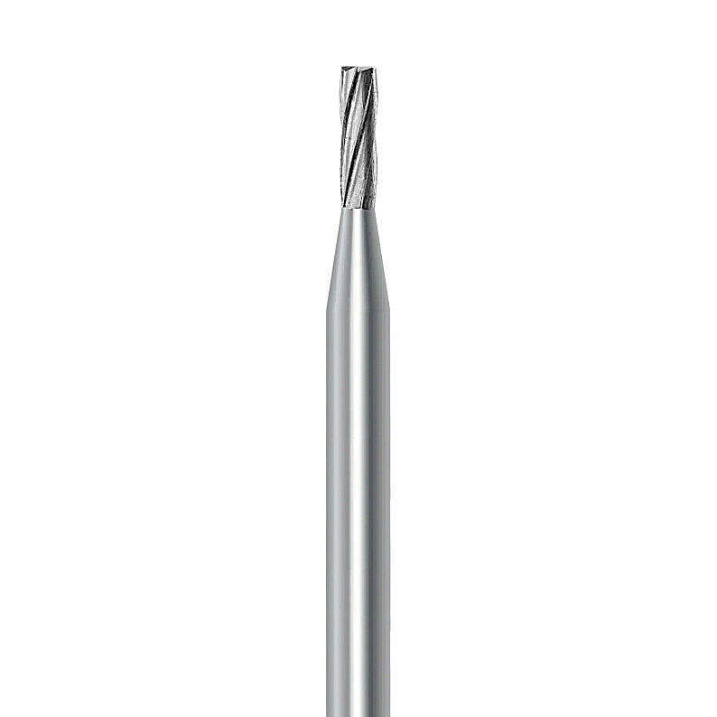 HP carbide flat-end long cylinder bur C.21L.012.HP: plain cut, diameter 1.2 mm - Frank Dental