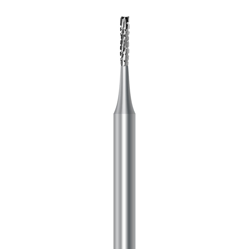 HP carbide flat-end long cylinder bur C.31L.010.HP: spiral cut, diameter 1.0 mm - Frank Dental