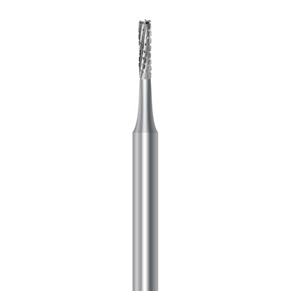 HP carbide flat-end long cylinder bur C.31L.012.HP: spiral cut, diameter 1.2 mm - Frank Dental