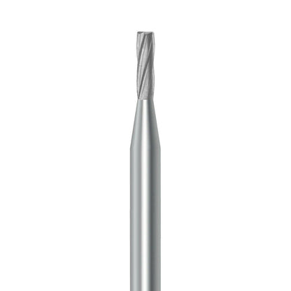 HP carbide flat-end long cylinder bur C.21L.012.HP: plain cut, 1.2 mm diameter - Frank Dental