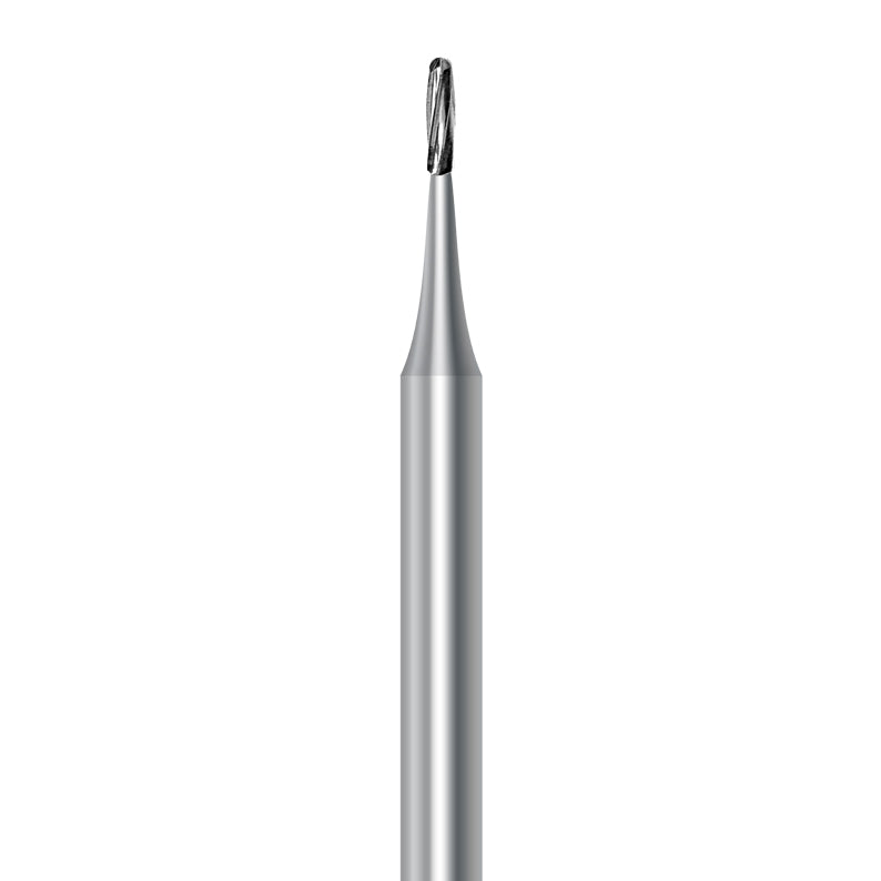 HP carbide round-end cylinder bur C.21R.008.HP: plain cut, diameter 0.8 mm - Frank Dental