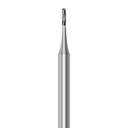 HP carbide round-end cylinder bur C.21R.008.HP: plain cut, diameter 0.8 mm - Frank Dental