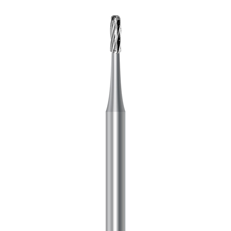 HP carbide round-end cylinder bur C.21R.010.HP: plain cut, diameter 1.0 mm - Frank Dental