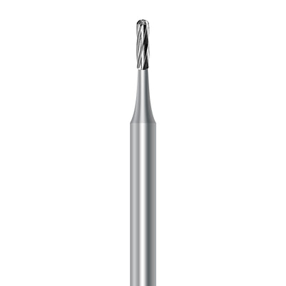 HP carbide round-end cylinder bur C.21R.012.HP: plain cut, diameter 1.2 mm - Frank Dental