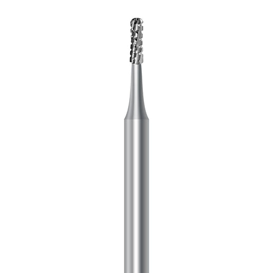 Carbide bur for handpiece C.31R.012.HP: cylinder round shape with spiral cut, diameter 1.2 mm - Frank Dental, Germany