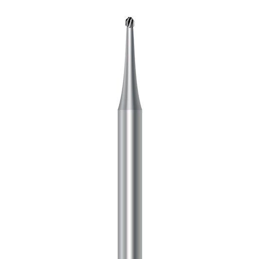 HP Carbide Bur by Frank Dental, Round shape with Simple cut, 0.9mm diameter