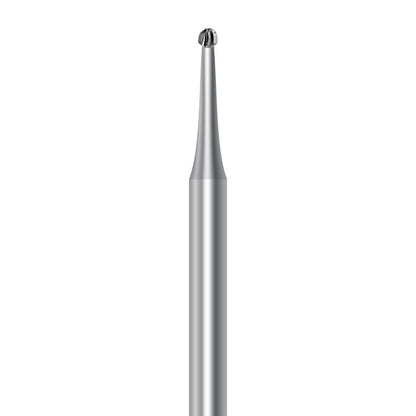 Carbide bur for handpiece C.FD1.012.HP: round shape with simple cut, diameter 1.2 mm - Frank Dental, Germany