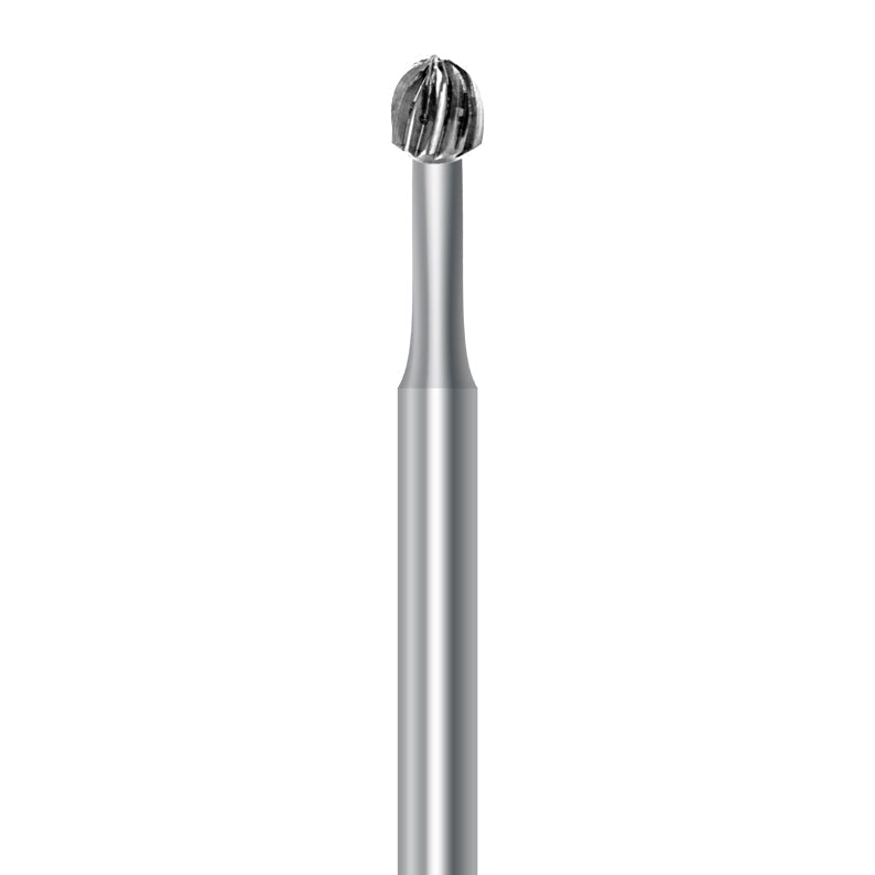 Carbide bur for handpiece C.FD1.027.HP: round shape with simple cut, diameter 2.7 mm - Frank Dental, Germany