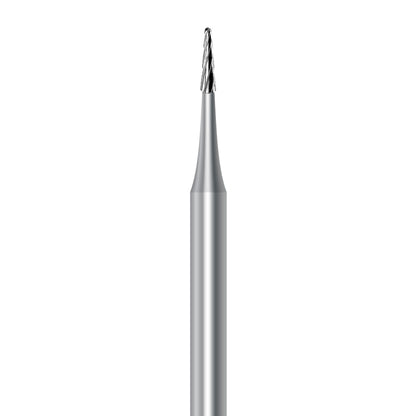 HP carbide round-end taper bur C.23RSE.010.HP: plain cut, 1.0 mm diameter - Frank Dental