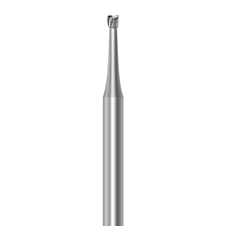 HP carbide inverted cone bur C.2.014.HP: plain cut, 1.4 mm diameter - Frank Dental