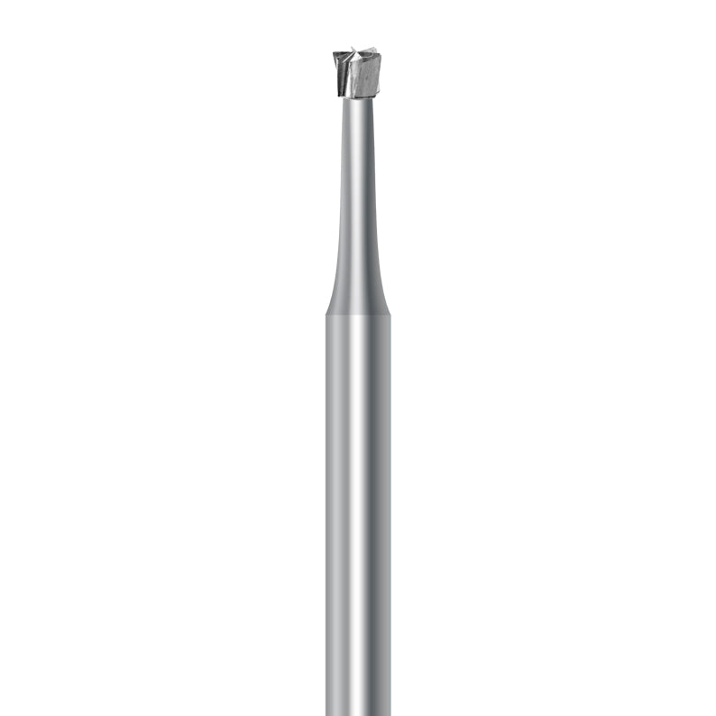 HP carbide inverted cone bur C.2.018.HP: plain cut, 1.8 mm diameter - Frank Dental