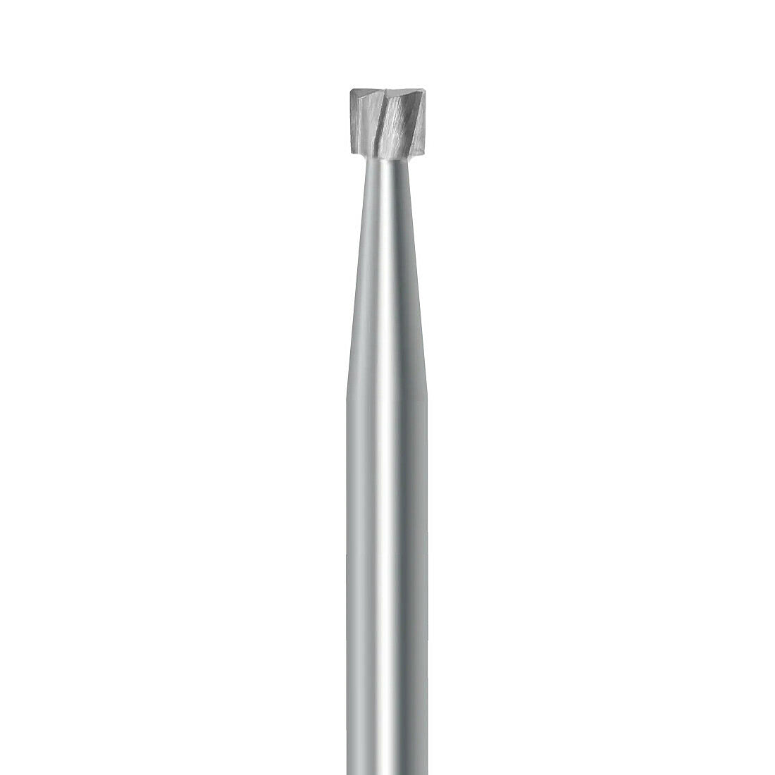 HP carbide inverted cone bur C.2.021.HP: plain cut, 2.1 mm diameter - Frank Dental