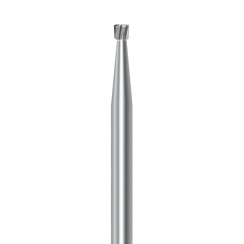 HP carbide inverted cone bur C.2.016.HP: plain cut, diameter 1.6 mm - Frank Dental