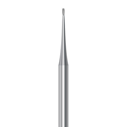 HP carbide pear bur C.7.014.HP: plain cut, 1.4 mm diameter - Frank Dental