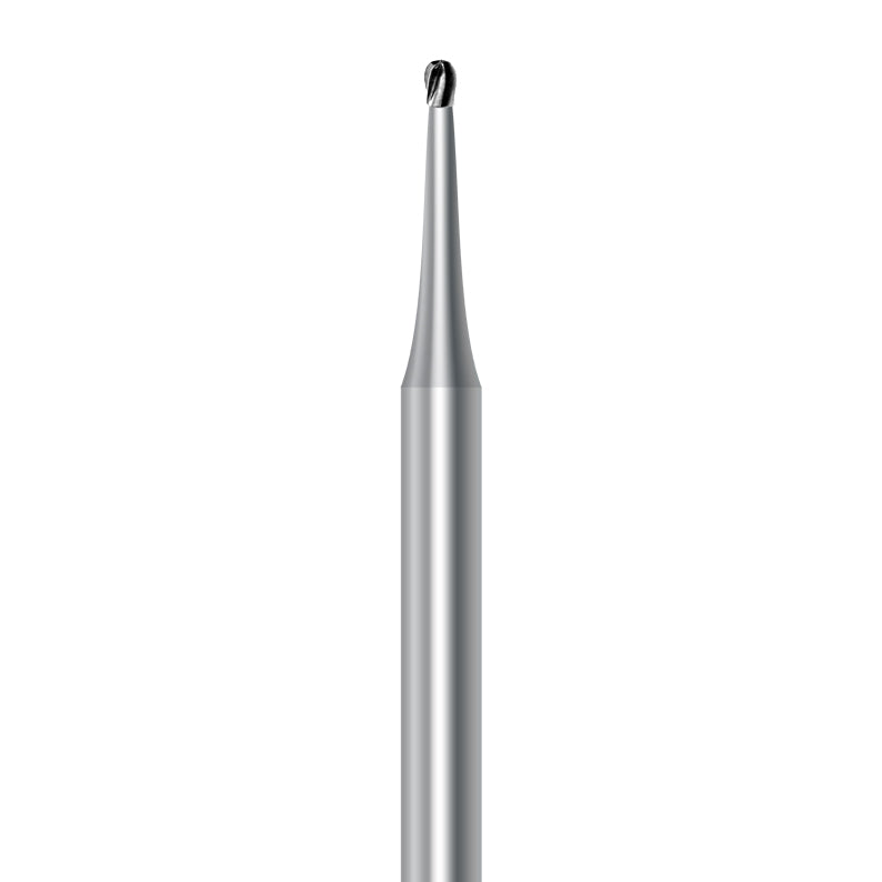 HP carbide pear bur C.7.010.HP: plain cut, diameter 1.0 mm - Frank Dental