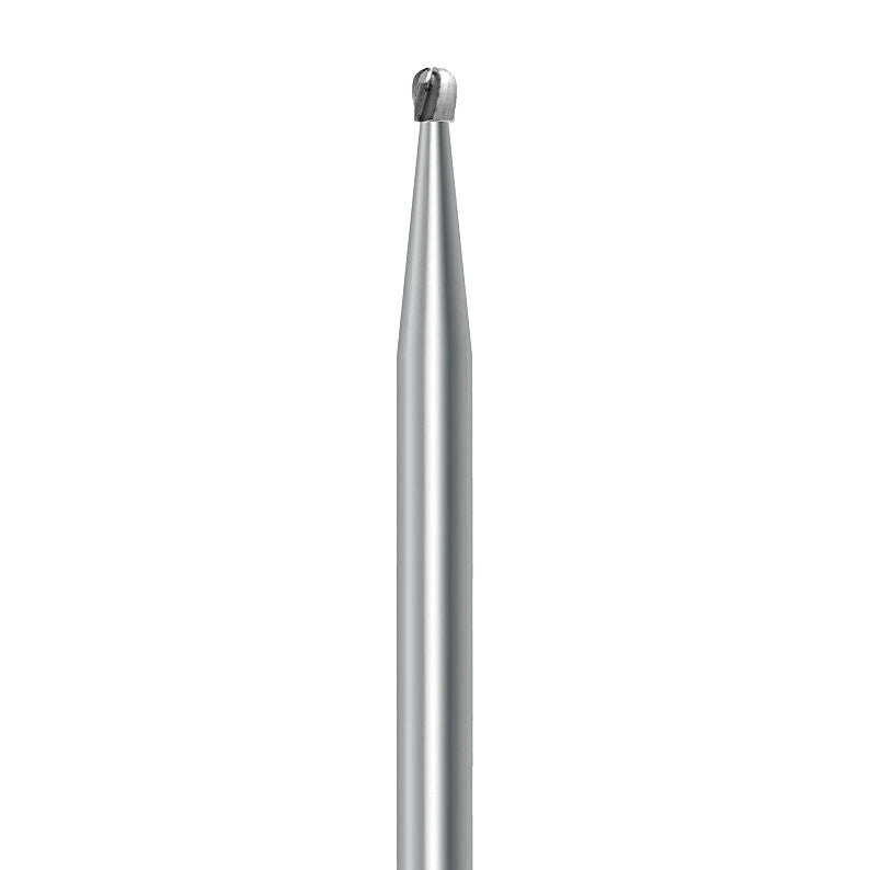 HP carbide pear bur C.7.012.HP: plain cut, diameter 1.2 mm - Frank Dental