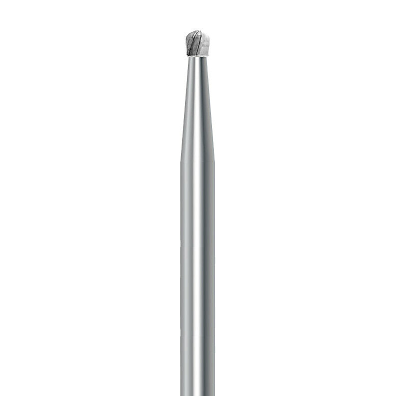 HP carbide pear bur C.7.014.HP: plain cut, diameter 1.4 mm - Frank Dental