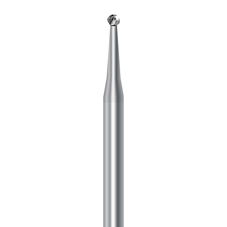 HP carbide round bur C.1.014.HP: plain cut, 1.4 mm diameter - Frank Dental