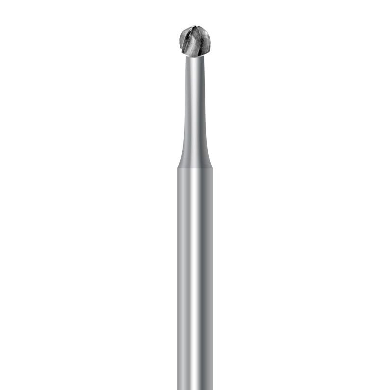 HP carbide round bur C.1.021.HP: plain cut, 2.1 mm diameter - Frank Dental