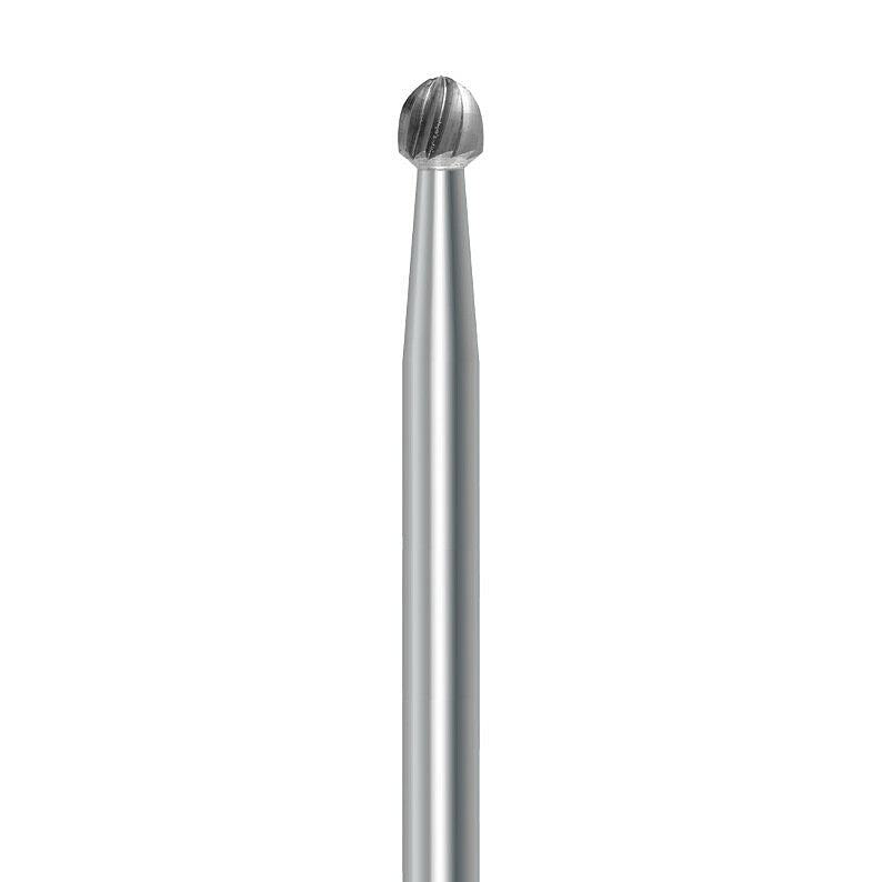 HP carbide round bur C.1.027.HP: plain cut, diameter 2.7 mm - Frank Dental