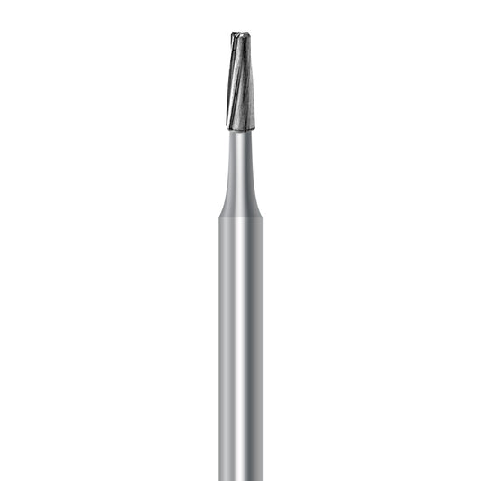 HP carbide flat-end taper bur C.23.016.HP: plain cut, 1.6 mm diameter - Frank Dental
