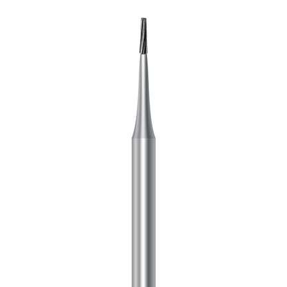 HP carbide flat-end taper bur C.23.008.HP: plain cut, diameter 0.8 mm - Frank Dental