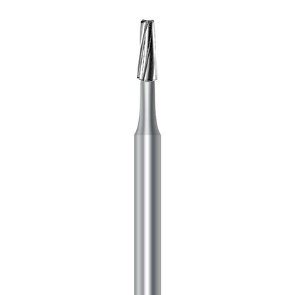 HP carbide flat-end taper bur C.23.016.HP: plain cut, diameter 1.6 mm - Frank Dental
