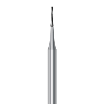 HP carbide flat-end long taper bur C.23L.009.HP: plain cut, diameter 0.9 mm - Frank Dental