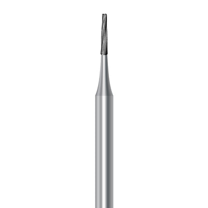 HP carbide flat-end long taper bur C.23L.010.HP: plain cut, diameter 1.0 mm - Frank Dental