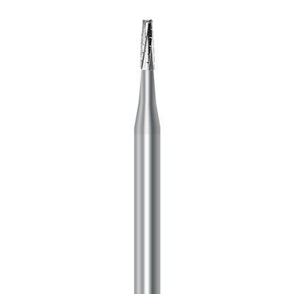 HP carbide flat-end taper bur C.33.014.HP: spiral cut, 1.4 mm diameter - Frank Dental