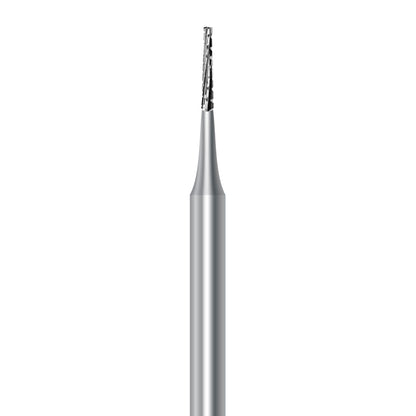 HP carbide flat-end long taper bur C.33L.009.HP: spiral cut, 0.9 mm diameter - Frank Dental