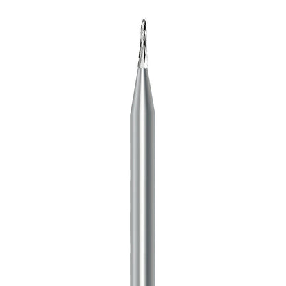 HP carbide round-end taper bur C.23RSK.008.HP: cross cut, diameter 0.8 mm - Frank Dental