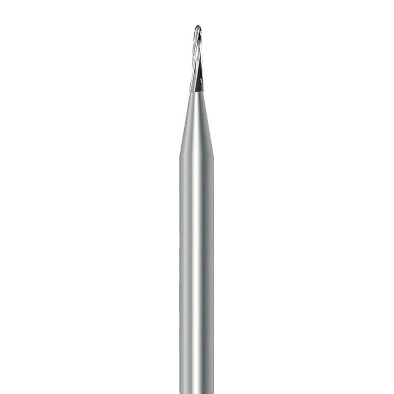 HP carbide round-end taper bur C.23RSK.009.HP: cross cut, diameter 0.9 mm - Frank Dental