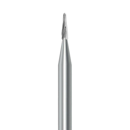 HP carbide round-end taper bur C.23RSE.009.HP: plain cut, 0.9 mm diameter - Frank Dental